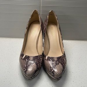 Nine West Snake Print Heels
